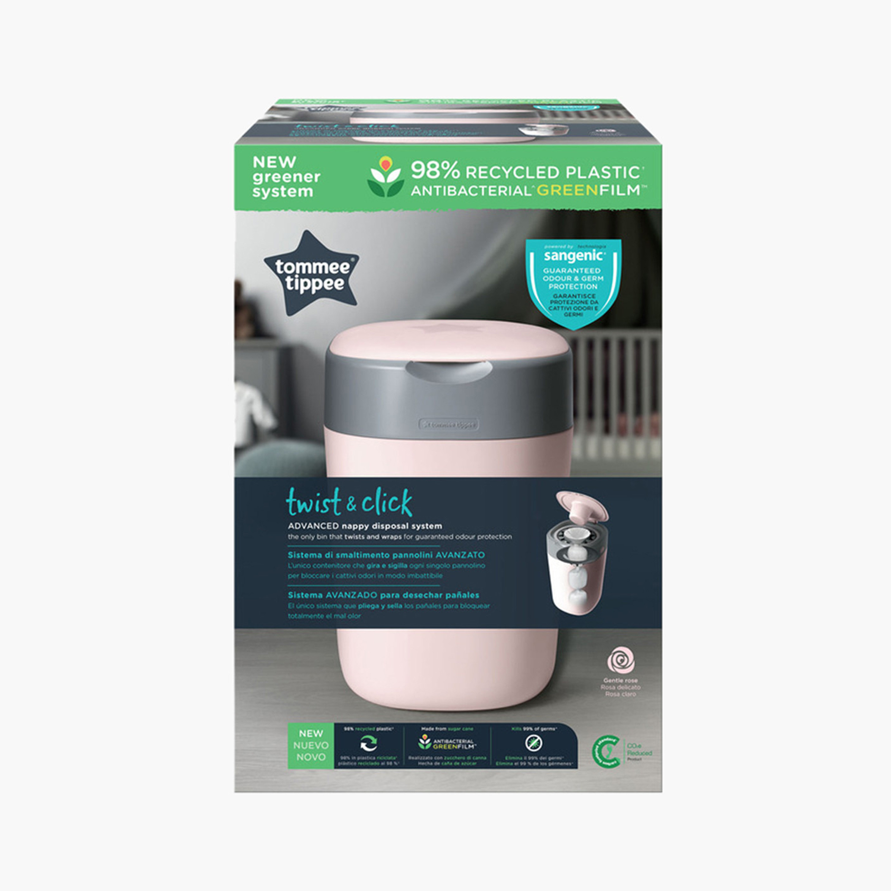 Tommee Tippee Sangenic Twist and Lock Nappy Disposable Bin-baby-diapering-binsandrefills-image-7