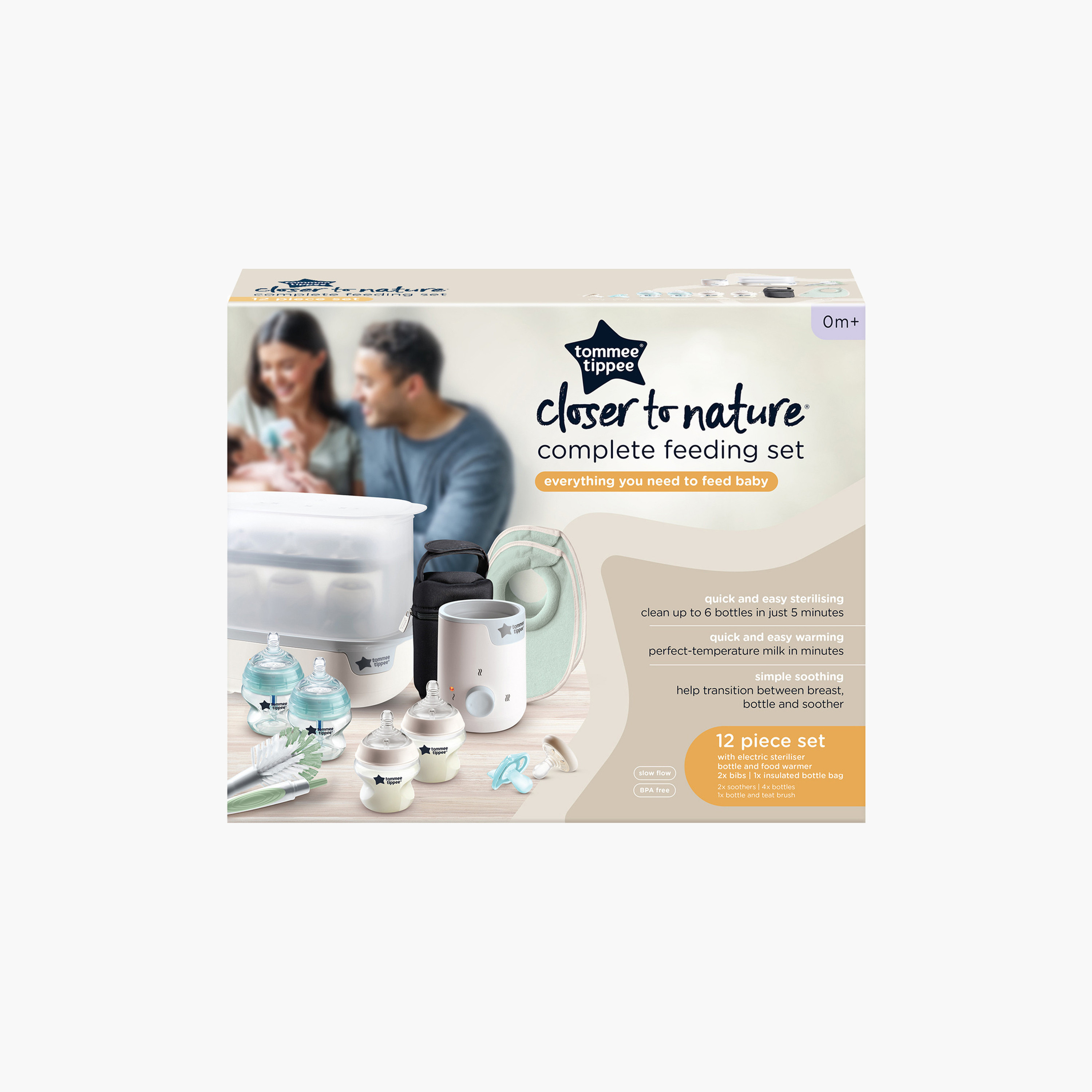 Tommee Tippee Closer to Nature   Complete Feeding Kit - White-baby-feeding-sterilizersandwarmers-image-2
