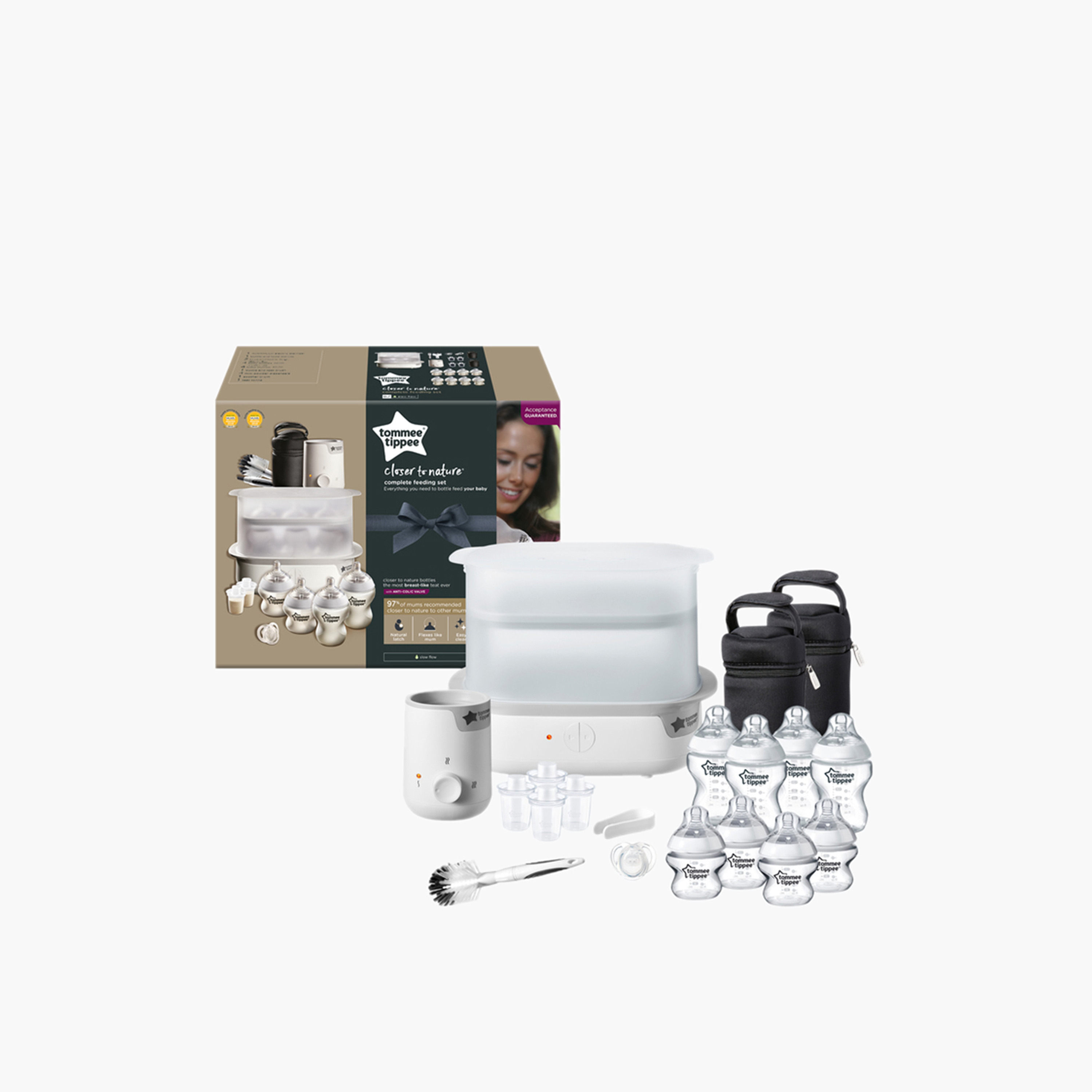 Tommee Tippee Closer to Nature   Complete Feeding Kit - White-baby-feeding-sterilizersandwarmers-image-6