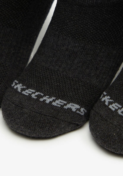 Skechers Unisex 1/2 Terry No Show Socks - Socks - Set of 3, S111102B-010-Boy%27s Socks-image-1