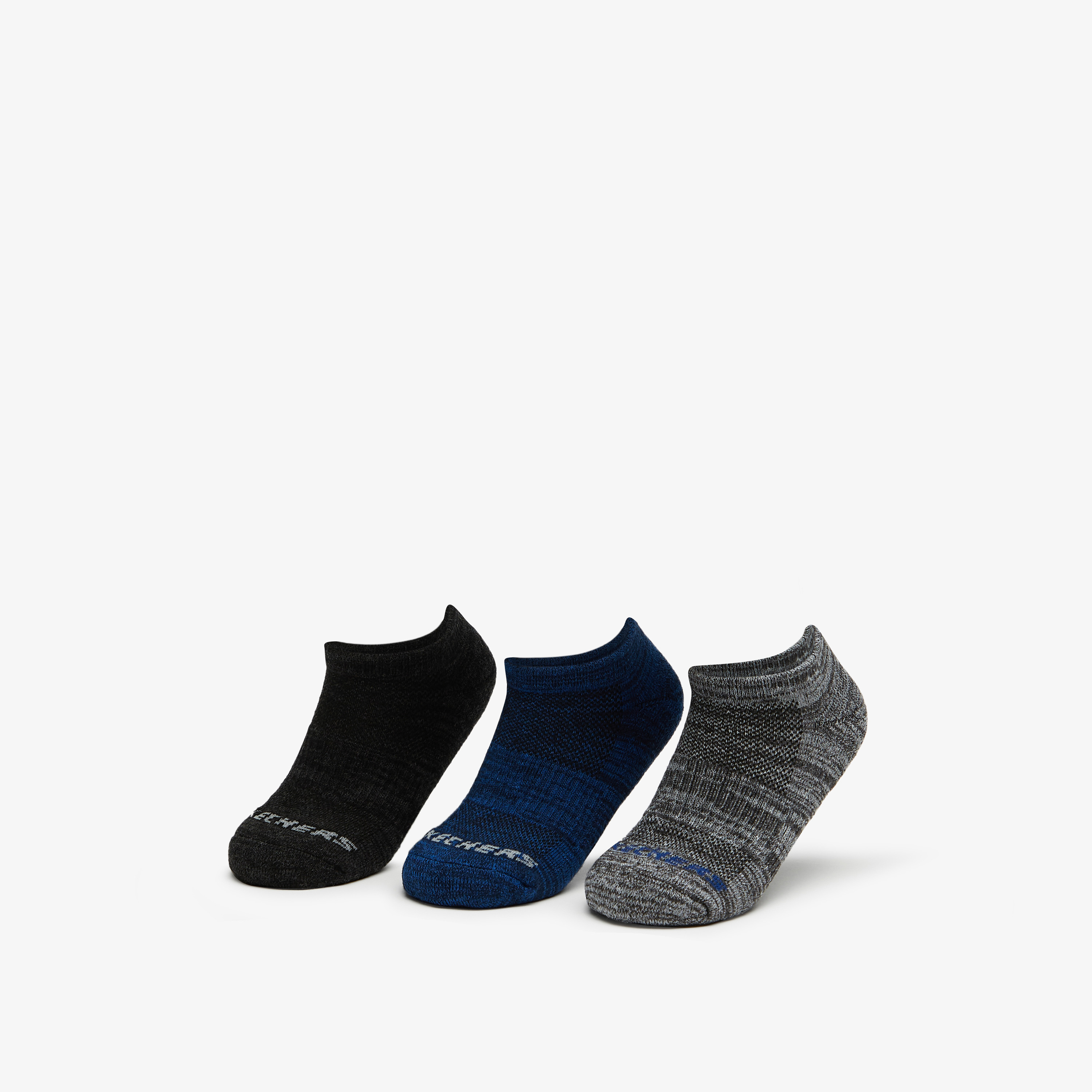 جوارب رياضية غير مرئية للجنسين من سكيتشرز - طقم من 3 أزواج - S111102B-012-girls-accessories-socks-image-1