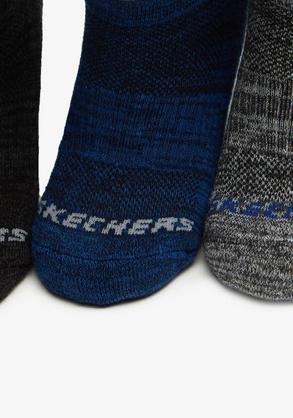 Skechers Unisex 1/2 Terry No Show Socks - Set of 3, S111102B-012-Boy%27s Socks-image-1