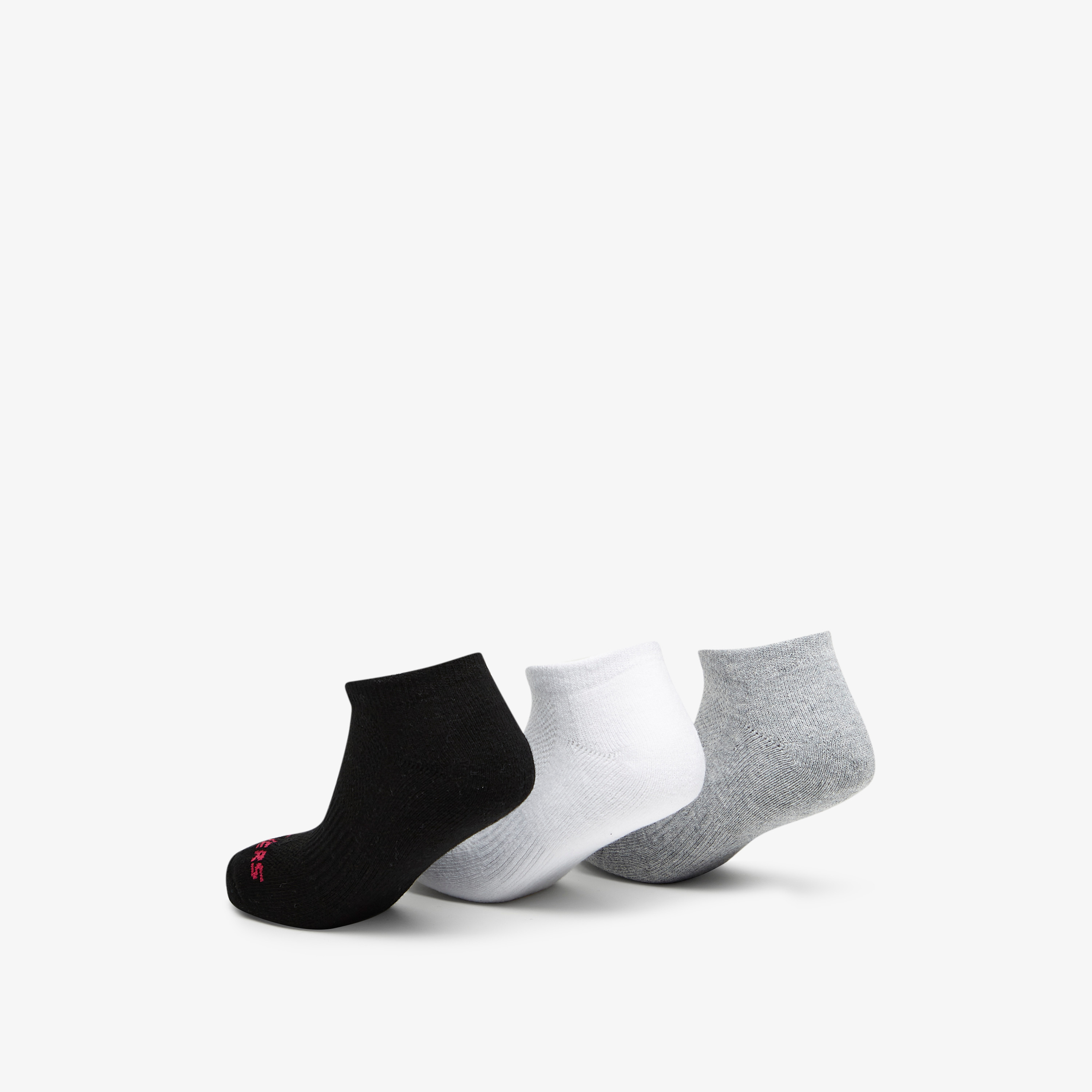 جوارب رياضية غير مرئية للجنسين من سكيتشرز - طقم من 3 أزواج - S111102B-115-girls-accessories-socks-image-3
