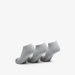 Skechers Textured Ankle Length Sports Socks - Set of 3-Women%27s Socks-thumbnailMobile-2