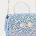 Charmz Embellished Handbag with Pearls Handle and Metallic Chain Strap-Bags and Backpacks-thumbnailMobile-2