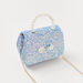 Charmz Embellished Handbag with Pearls Handle and Metallic Chain Strap-Bags and Backpacks-thumbnailMobile-3