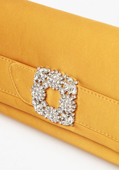Celeste Embellished Clutch with Chain Strap-Wallets & Clutches-image-2