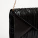Celeste Textured Envelope Clutch with Chain Strap-Wallets and Clutches-thumbnailMobile-2