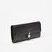 Celeste Solid Flap Wallet with Lock Accent-Wallets & Clutches-thumbnail-1