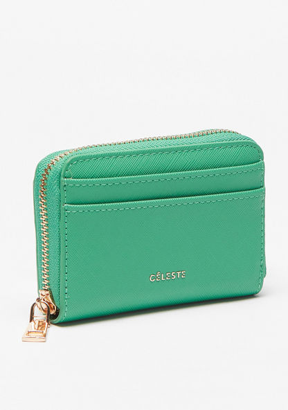 Celeste Solid Zip Around Wallet-Wallets & Clutches-image-1