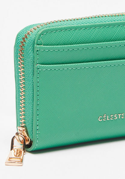 Celeste Solid Zip Around Wallet