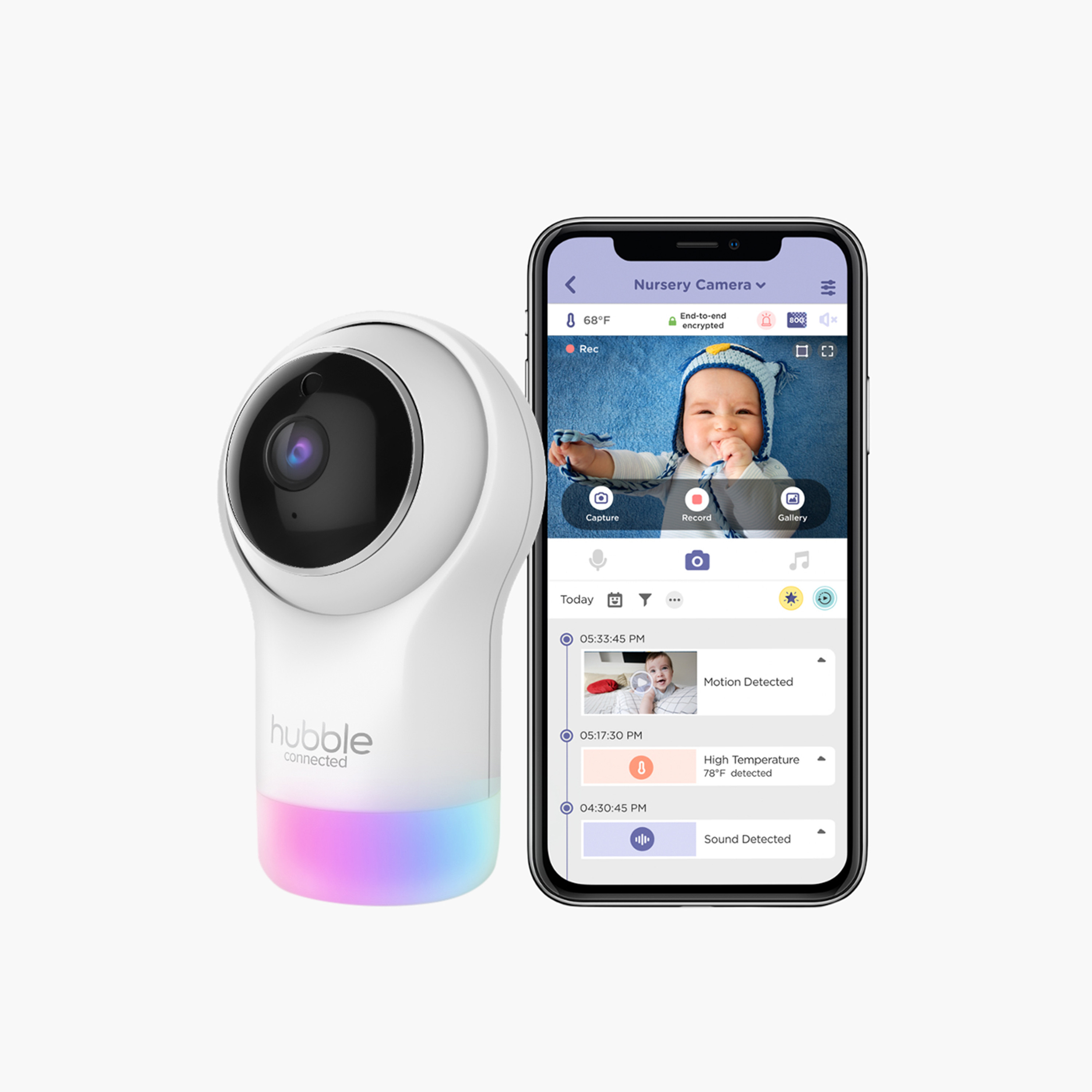 Hubble Nursery Pal Glow Smart HD Baby Monitor with Night Light-baby-healthandsafety-babymonitors-image-1