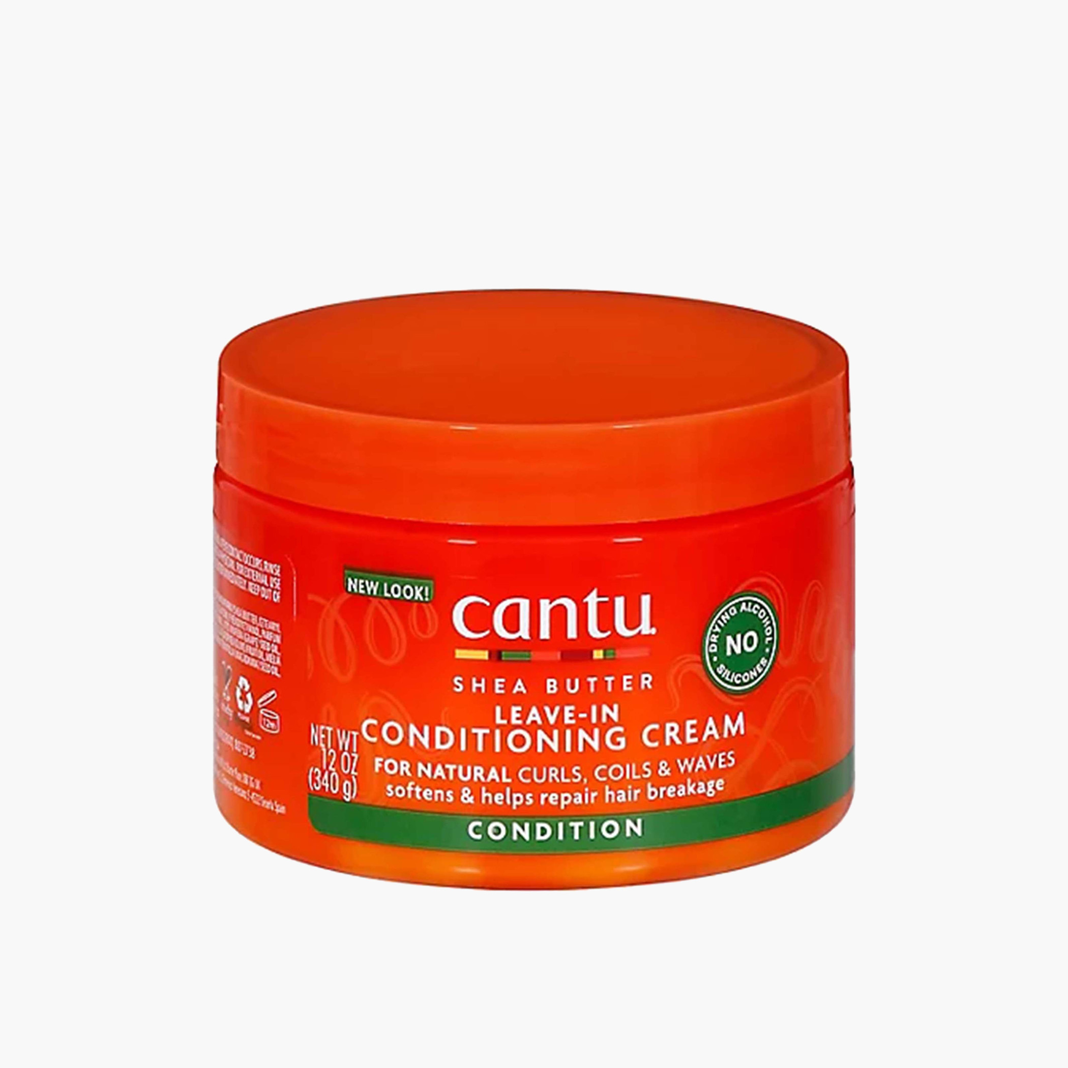 Cantu Shea Butter Natural Leave-In Conditioning Cream - 340 gms-beautyandpersonalcare-hair-haircare-hairmasksandcreams-image-1
