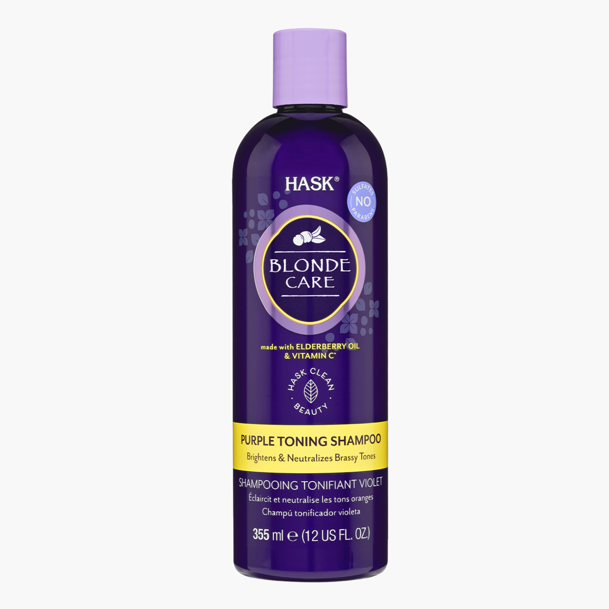 HASK Blonde Care Purple Toning Shampoo - 355 ml-beautyandpersonalcare-hair-haircare-shampoos-image-1
