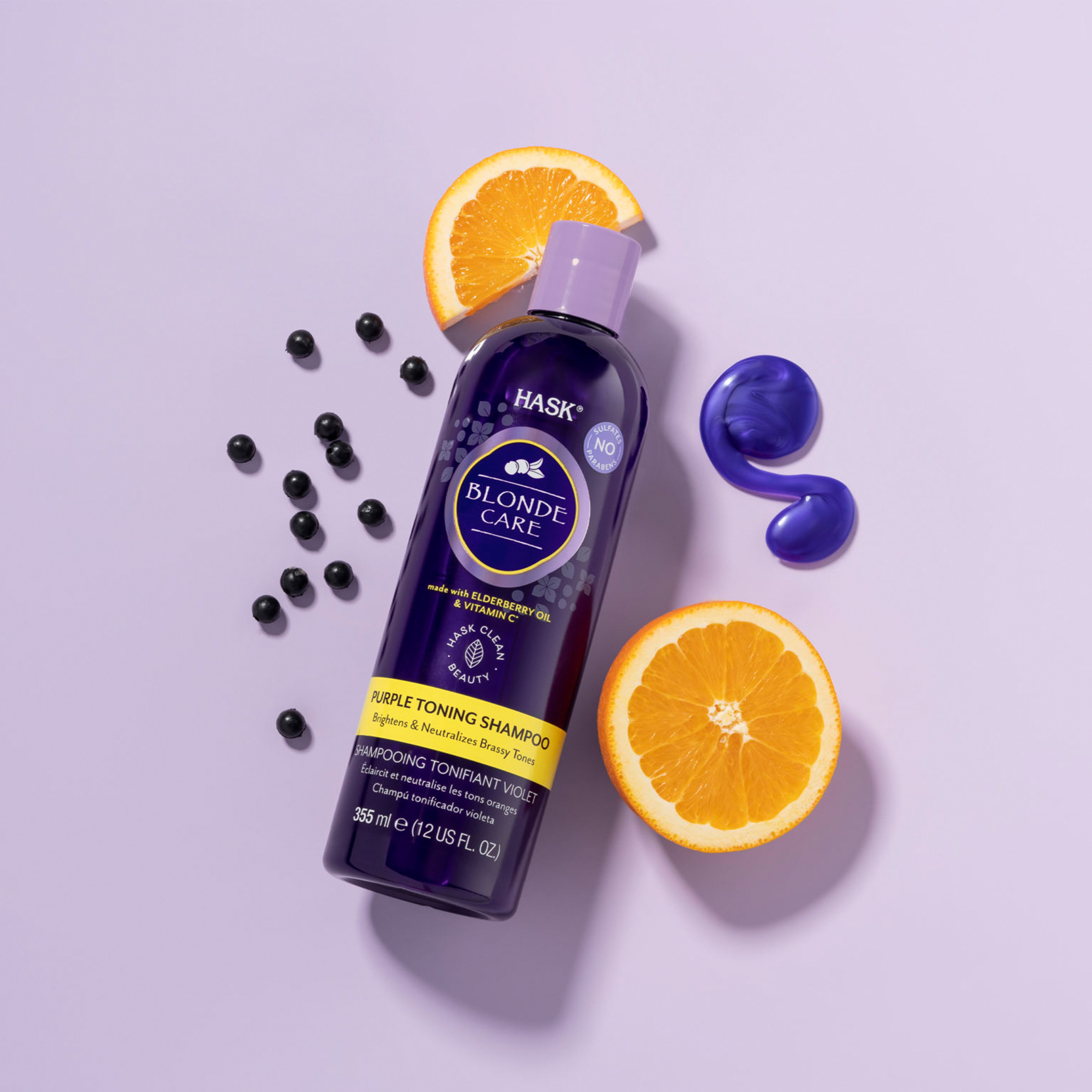 HASK Blonde Care Purple Toning Shampoo - 355 ml-beautyandpersonalcare-hair-haircare-shampoos-image-2