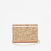 Celeste Glittery Clutch with Detachable Chain Strap-Wallets & Clutches-thumbnailMobile-0