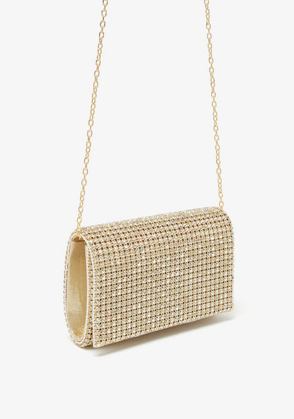 Celeste Studded Clutch with Chain Strap-Wallets & Clutches-image-2