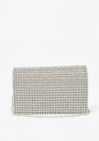 Celeste Studded Clutch with Chain Strap-Wallets & Clutches-image-0