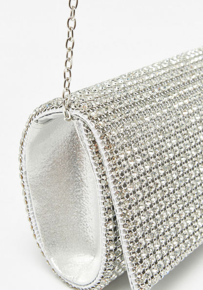 Celeste Studded Clutch with Chain Strap-Wallets & Clutches-image-2