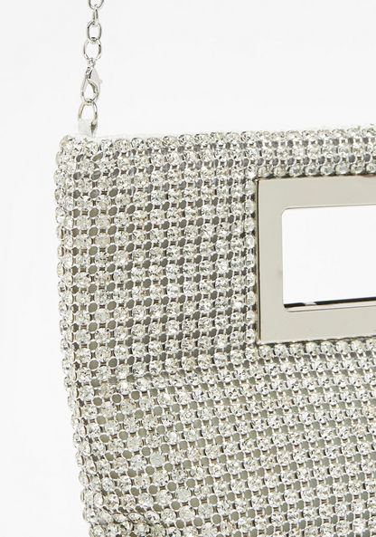 Celeste Studded Clutch with Chain Strap-Wallets & Clutches-image-3