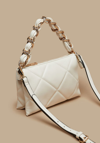 Celeste Quilted Crossbody Bag with Detachable Strap and Zip Closure-Women%27s Handbags-image-2
