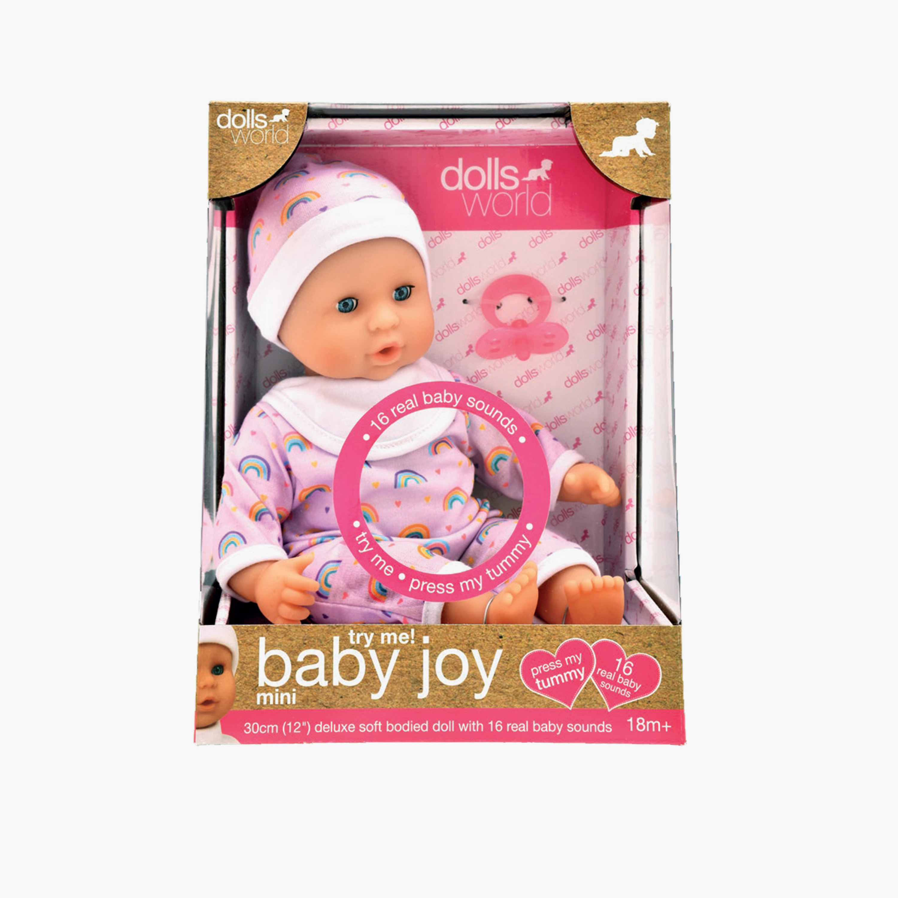 Baby Joy Soft Bodied Poseable Doll 12 inches