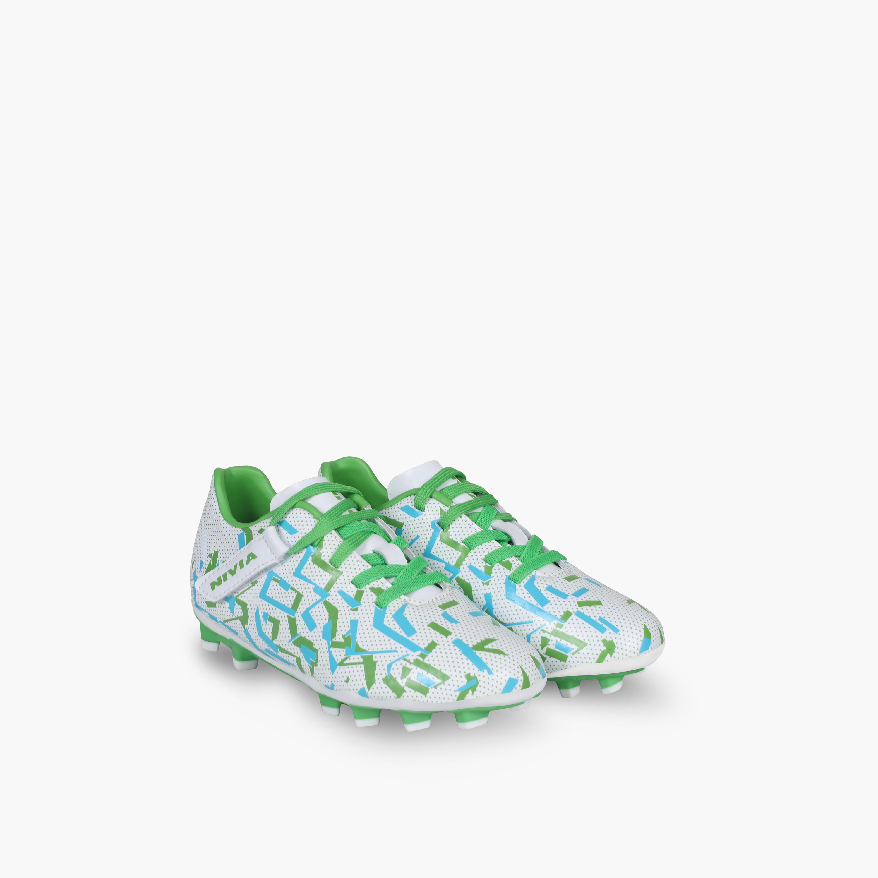 حذاء كرة قدم بنعل مبطّن ورباط إنتركاونتر 10.0 للأطفال من نيفيا-sports-gear-football-shoes-firmground-image-1