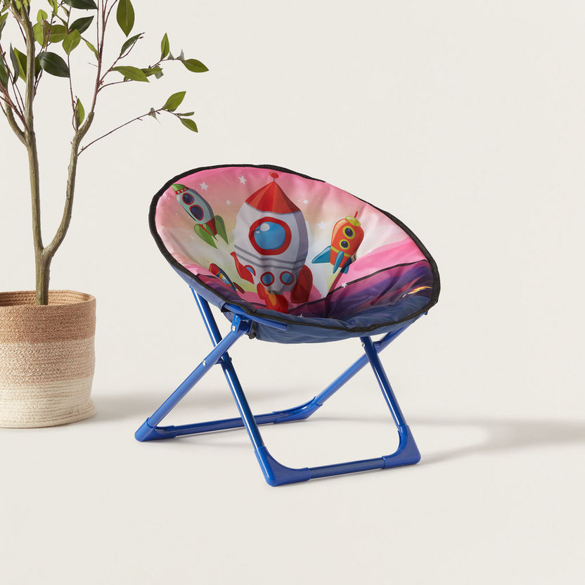 Na! Na! Na! Surprise Space Print Moon Chair-Chairs and Tables-image-0