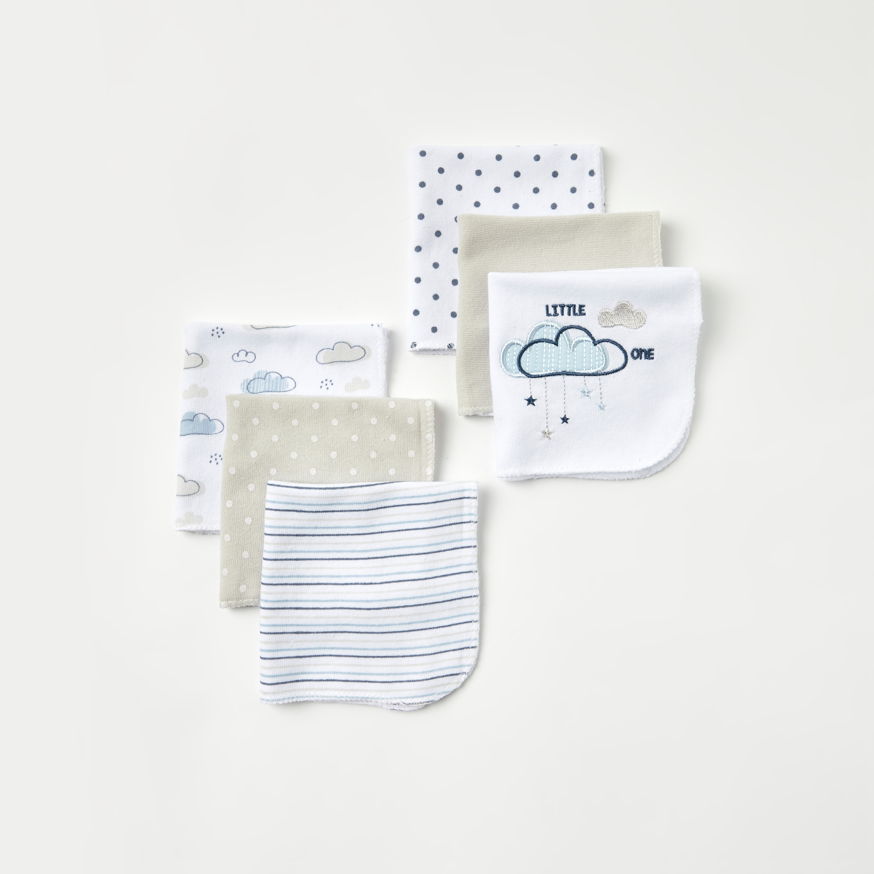 Juniors Printed Washcloth - Set of 6-baby-bathandcare-towels-image-1