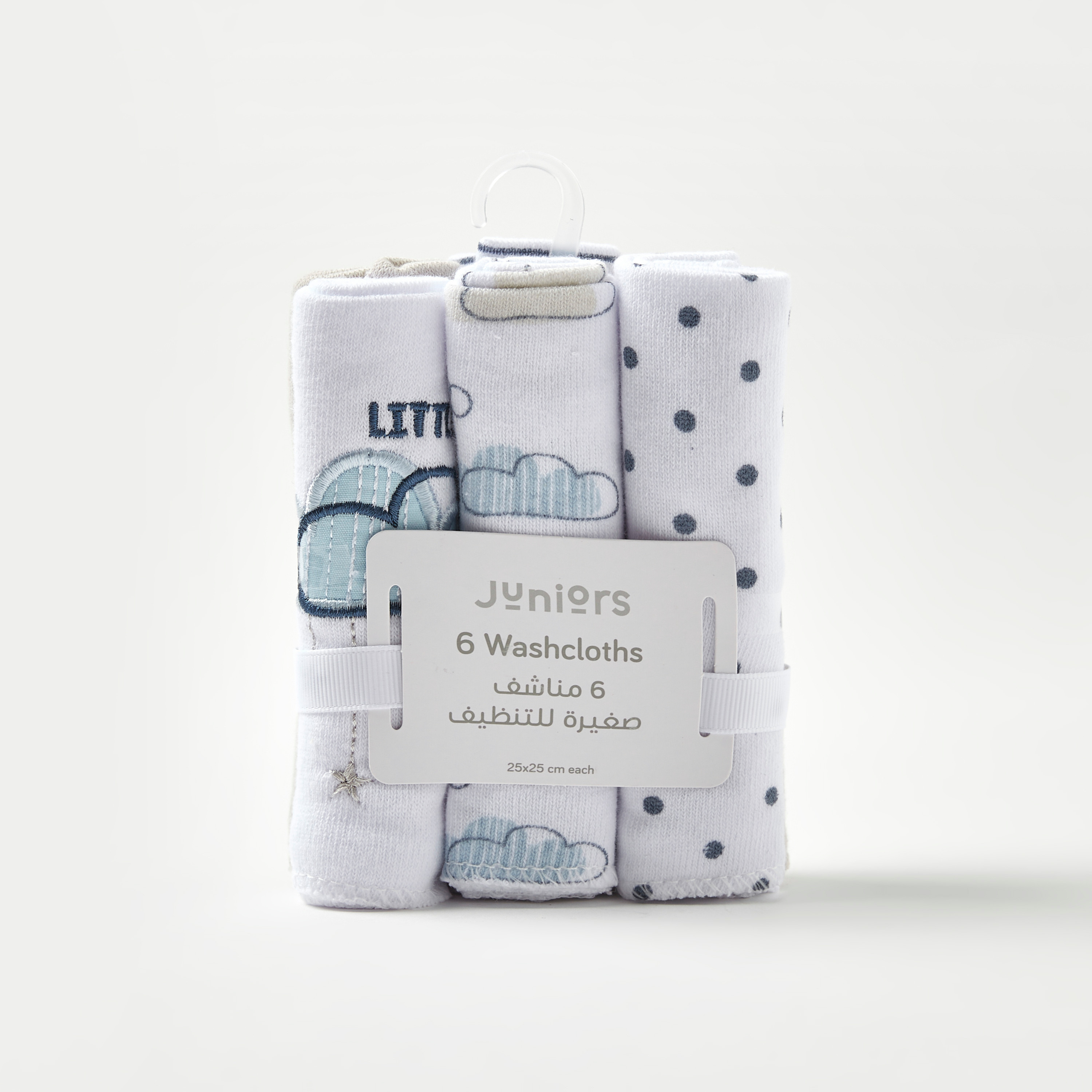 Juniors Printed Washcloth - Set of 6-baby-bathandcare-towels-image-4