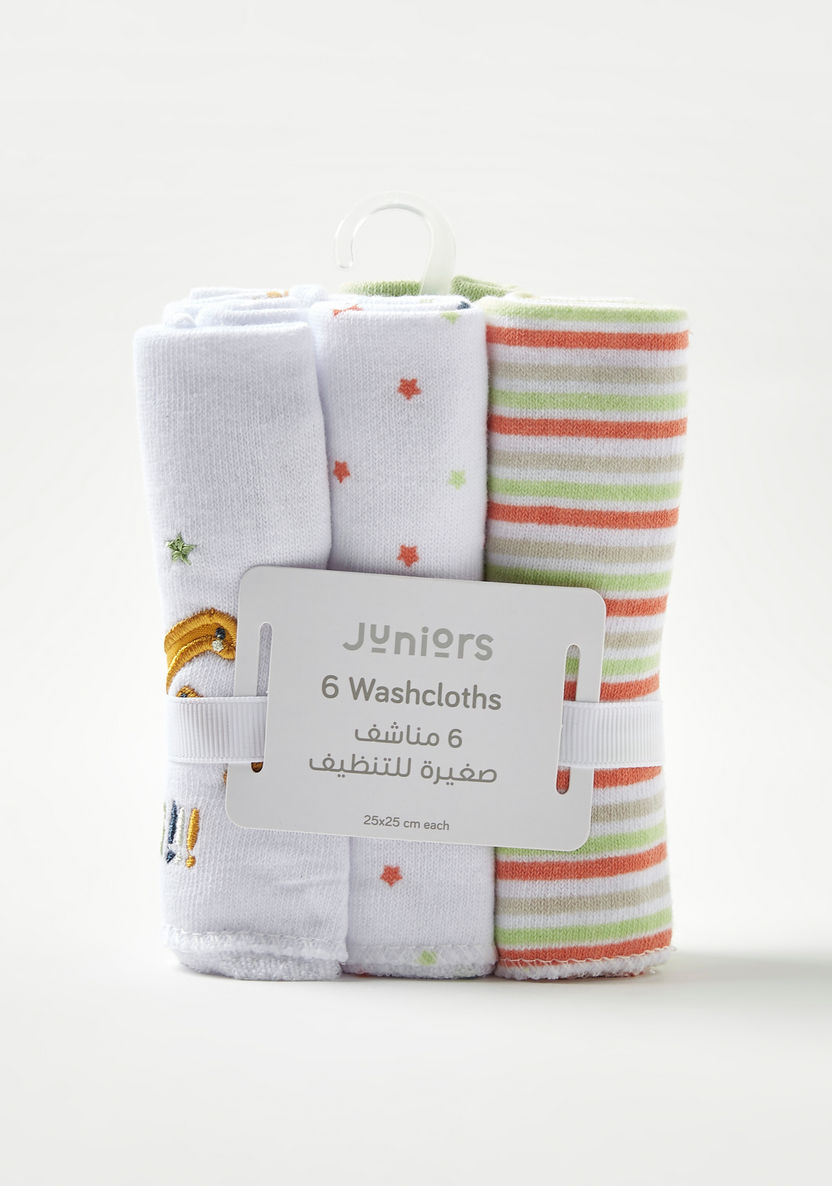 Juniors Printed Washcloth - Set of 6-Towels and Flannels-image-3