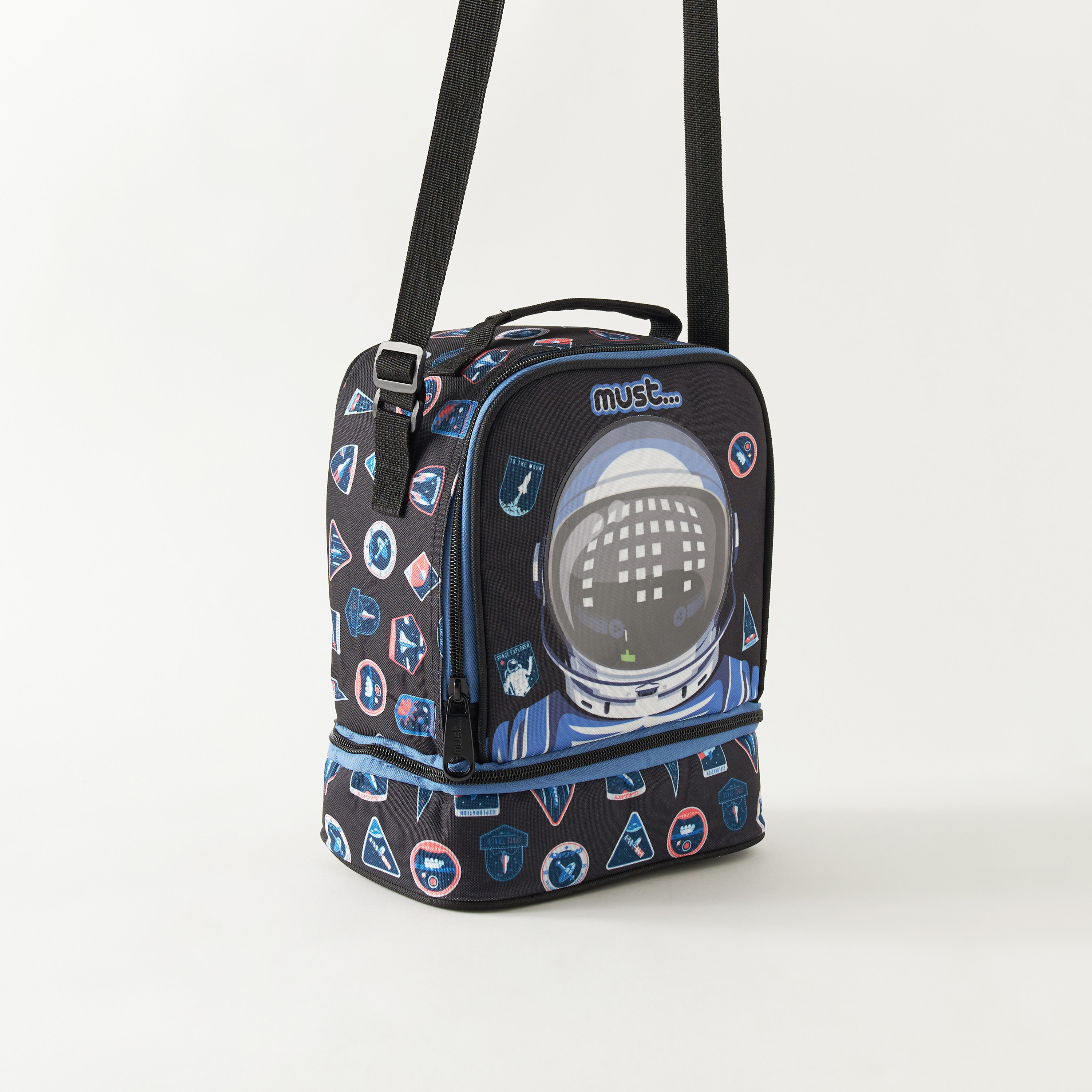 MUST Astronaut Print Lunch Bag with Adjustable Strap-school-lunchessentials-lunchbags-image-3