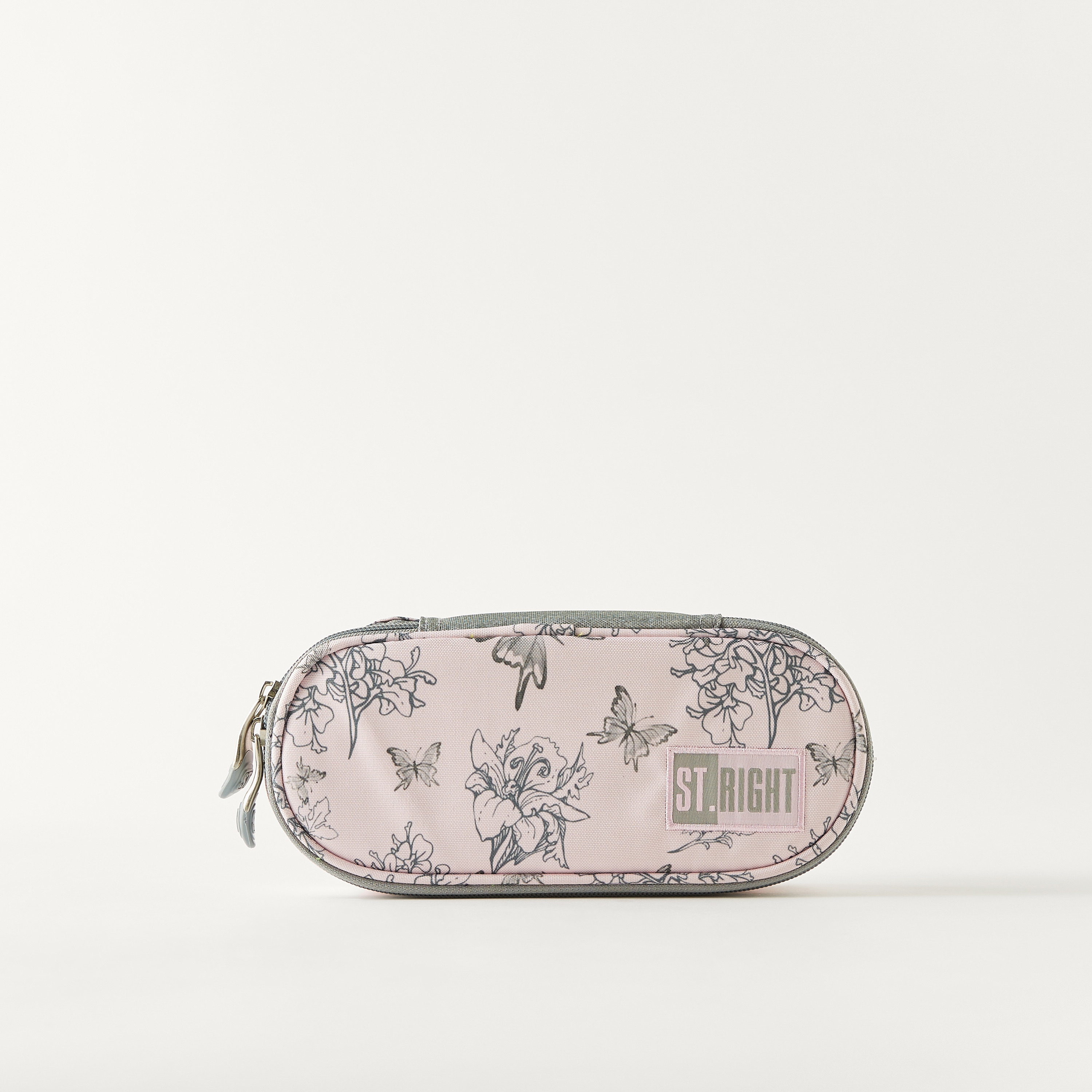 مقلمة بسحاب إغلاق وطبعات زهرية من سانت رايت-school-stationery-pencilcases-image-1