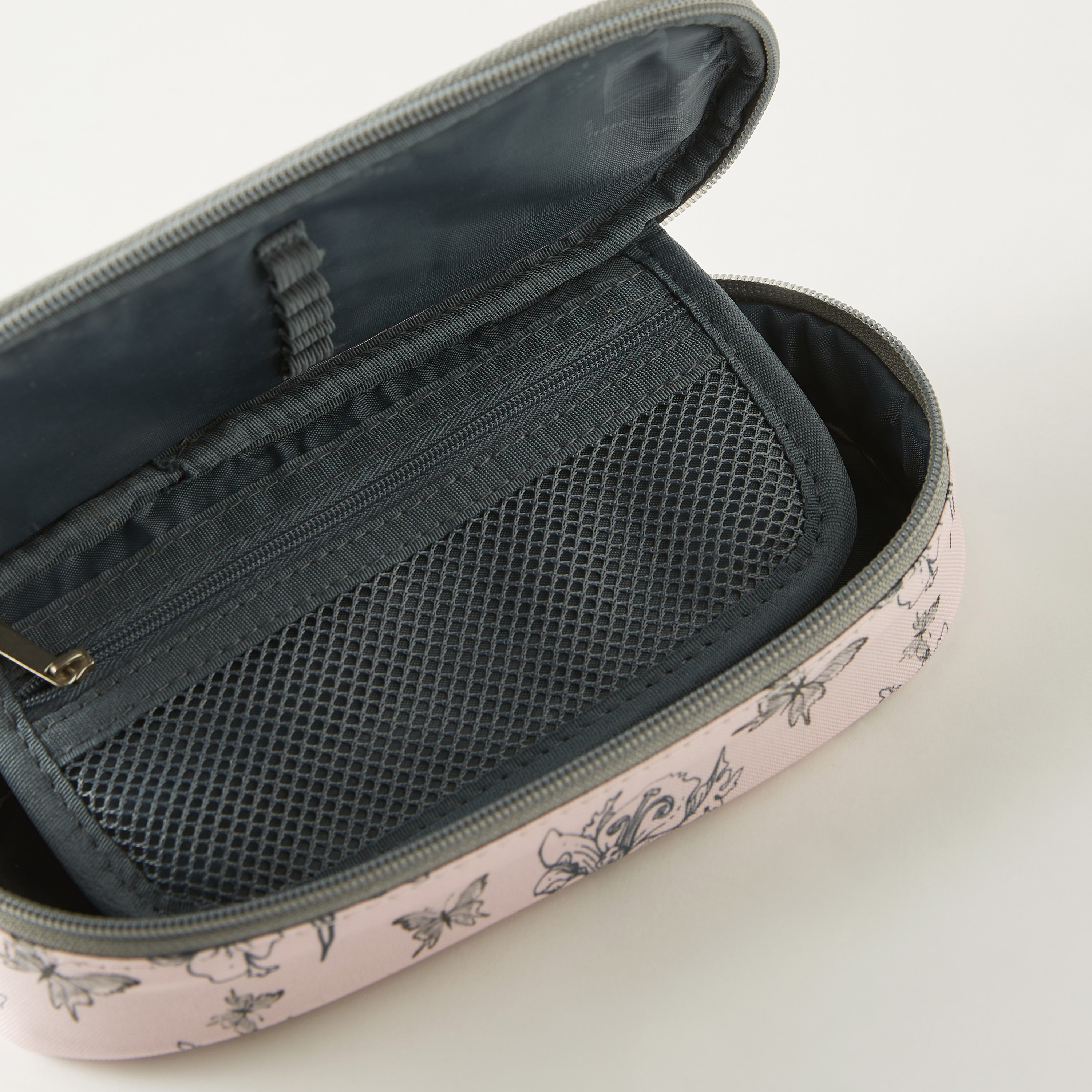 مقلمة بسحاب إغلاق وطبعات زهرية من سانت رايت-school-stationery-pencilcases-image-4