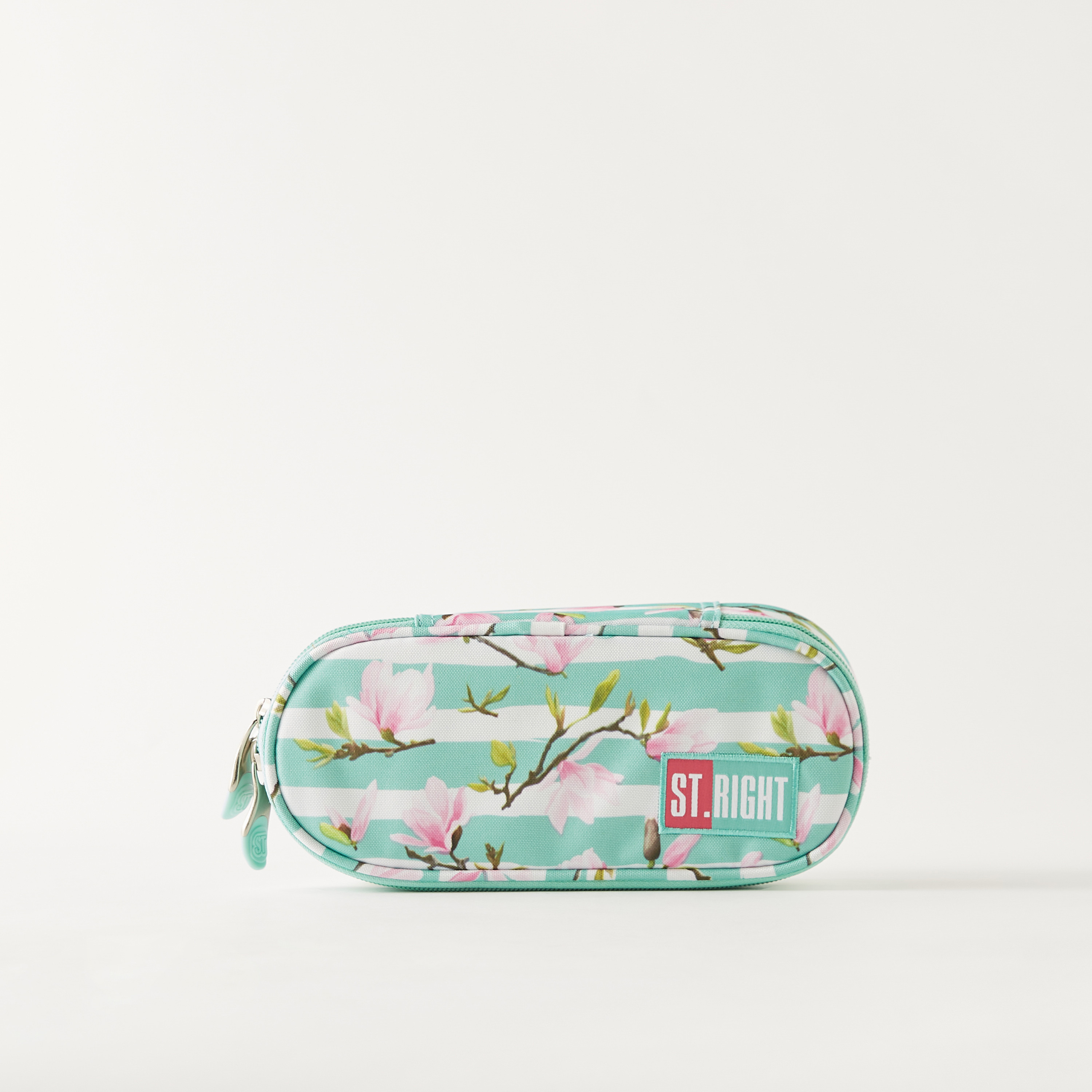 St.Right Floral Print Pencil Case with Zip Closure-school-stationery-pencilcases-image-1