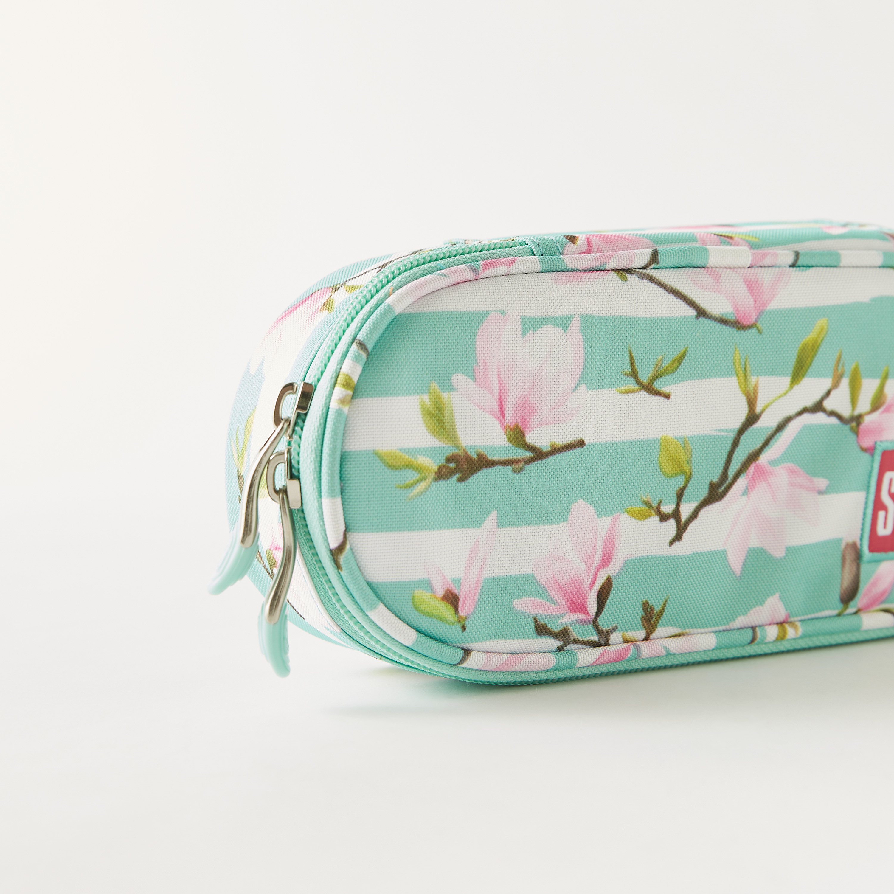 مقلمة بسحاب إغلاق وطبعات زهرية من سانت رايت-school-stationery-pencilcases-image-3