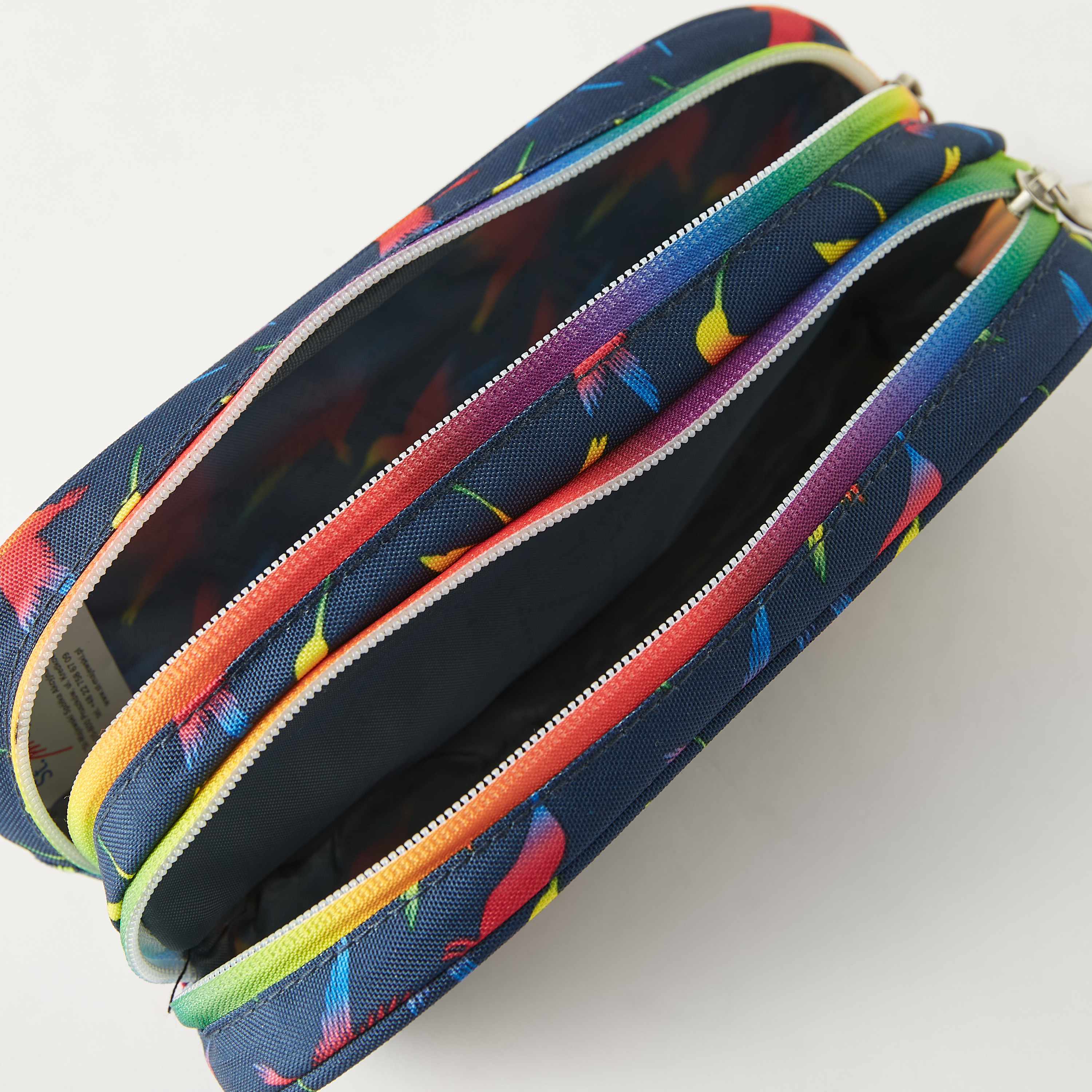مقلمة بسحاب إغلاق وطبعات طائر من سانت رايت-school-stationery-pencilcases-image-4