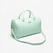 Elle Textured Duffle Bag with Detachable Strap and Zip Closure-Duffle Bags-thumbnailMobile-1