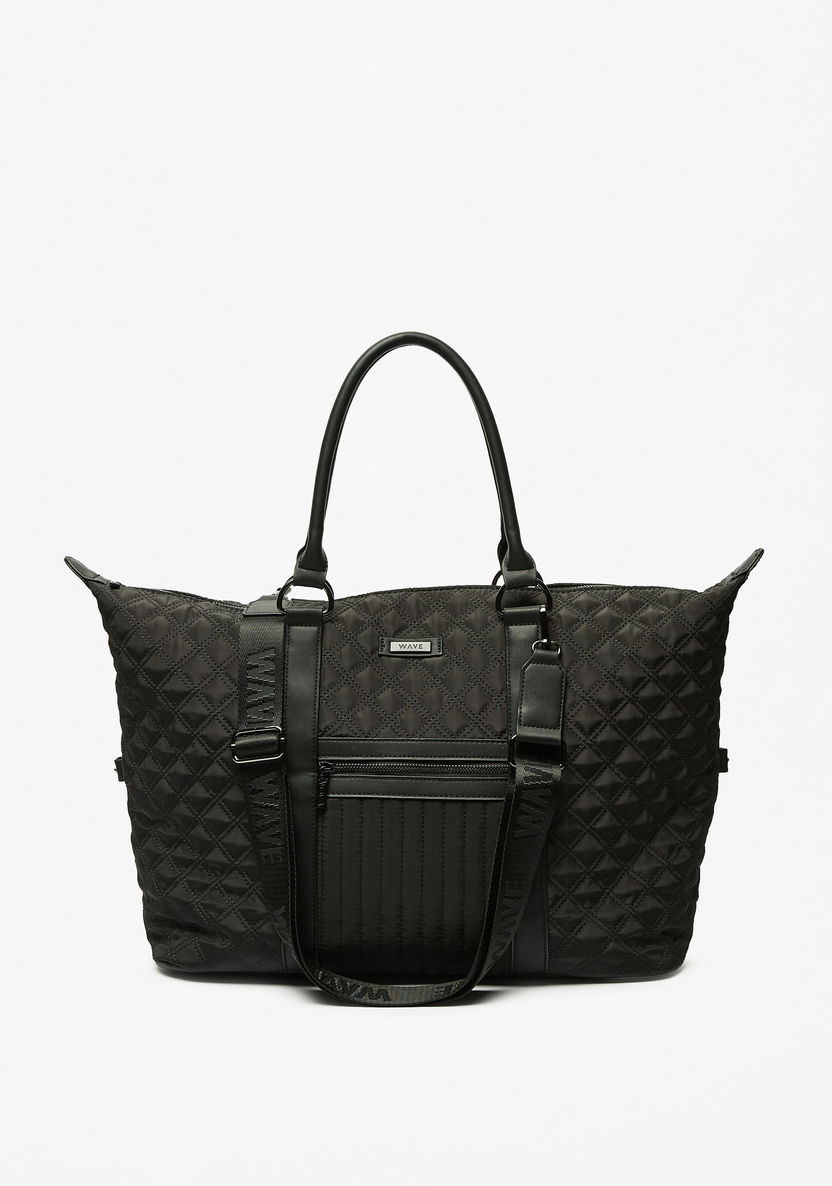 WAVE 3-Piece Textured Tote Bag Set-Women%27s Handbags-image-1