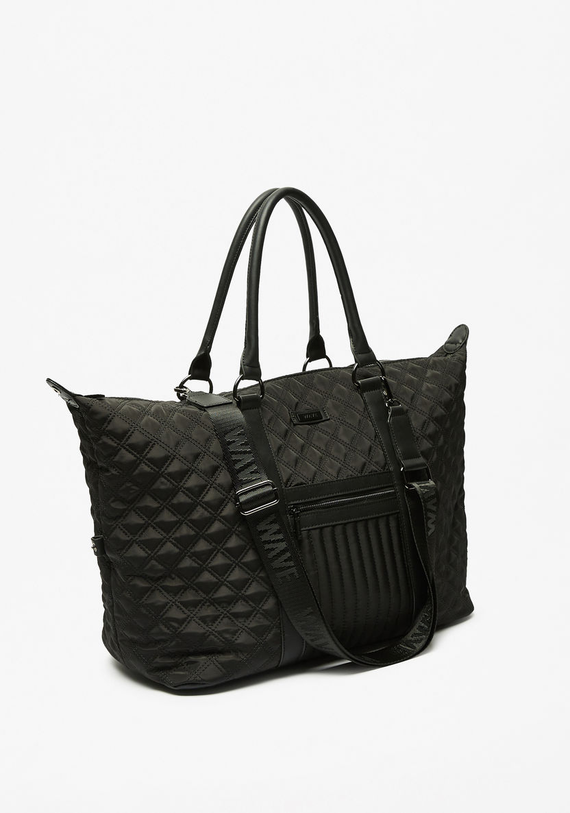 WAVE 3-Piece Textured Tote Bag Set-Women%27s Handbags-image-2