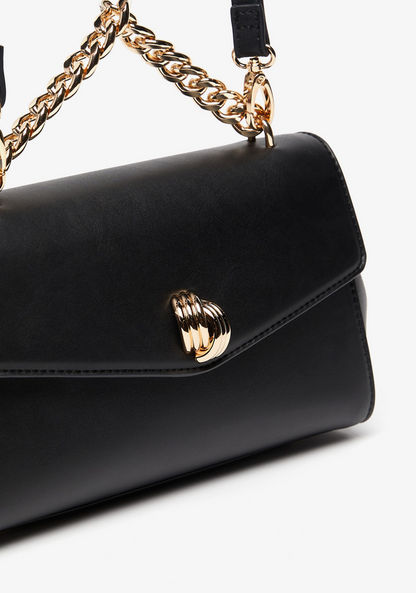 Celeste Solid Crossbody Bag with Button Closure-Women%27s Handbags-image-4