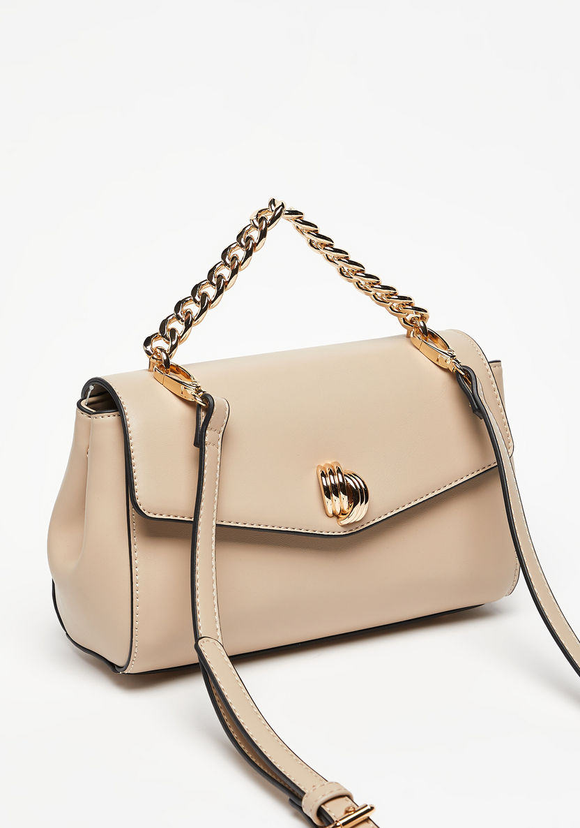 Celeste Solid Crossbody Bag with Button Closure-Women%27s Handbags-image-3