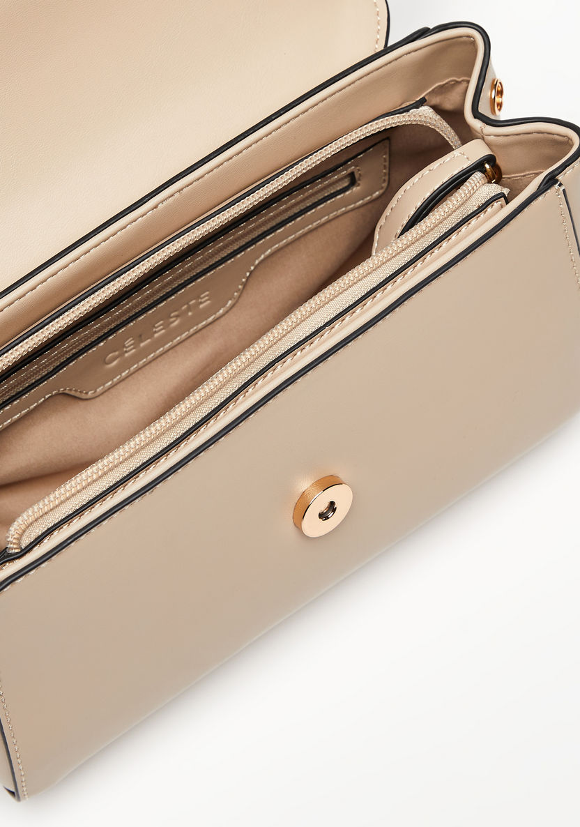 Celeste Solid Crossbody Bag with Button Closure-Women%27s Handbags-image-6