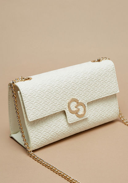 Celeste Textured Crossbody Bag with Chain Strap