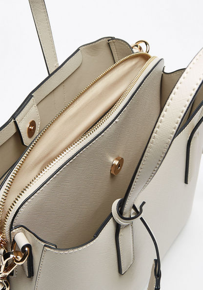 Celeste Textured Tote Bag with Twin Handles-Women%27s Handbags-image-6
