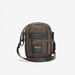 Lee Cooper Solid Crossbody Bag with Adjustable Strap-Men%27s Handbags-thumbnail-0