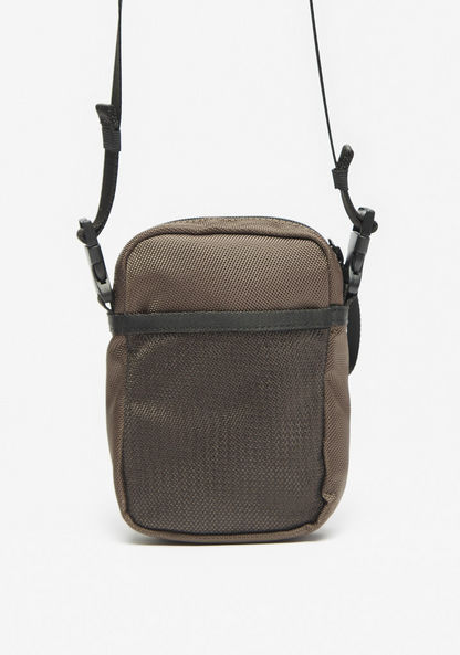 Lee Cooper Solid Crossbody Bag with Adjustable Strap-Men%27s Handbags-image-3