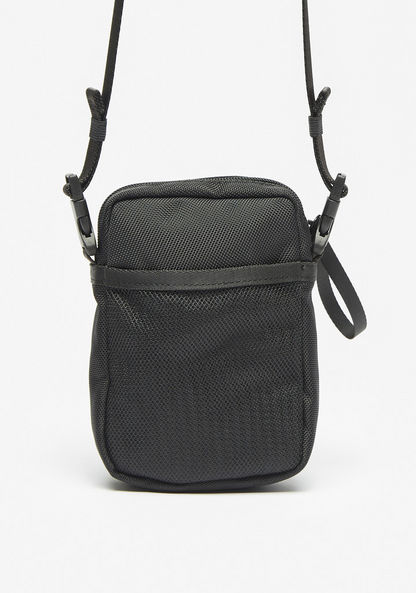 Lee Cooper Solid Crossbody Bag with Adjustable Strap-Men%27s Handbags-image-3