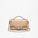 Celeste Satchel Bag with Flap Closure and Stud Detail-Women%27s Handbags-thumbnail-0