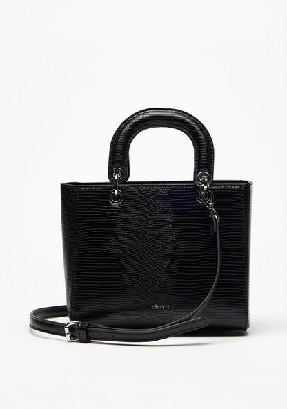 Celeste Textured Tote Bag with Double Handles-Women%27s Handbags-image-1